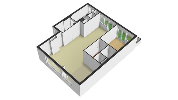 Floorplan - Statenweg 43D, 3039 HC Rotterdam